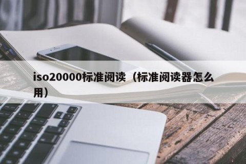 iso20000标准阅读（标准阅读器怎么用）