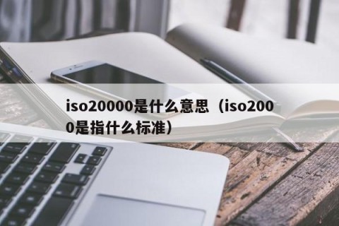 iso20000是什么意思（iso2000是指什么标准）